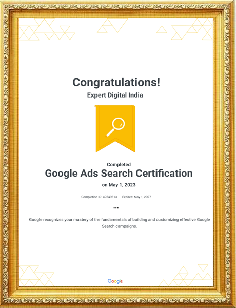 Google Ads Search Certification