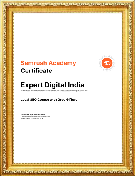 Semrush Local SEO Certification